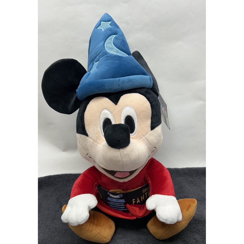 Kidrobot Disney Fantasia Sorcerer Mickey Huggable Shake Action Plush New